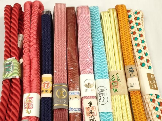 平和屋着物 和装小物 帯締め10本セット 手組紐 組紐 高麗組 冠組 草木染 そごう 伊勢丹扱い 全て正絹 zzz