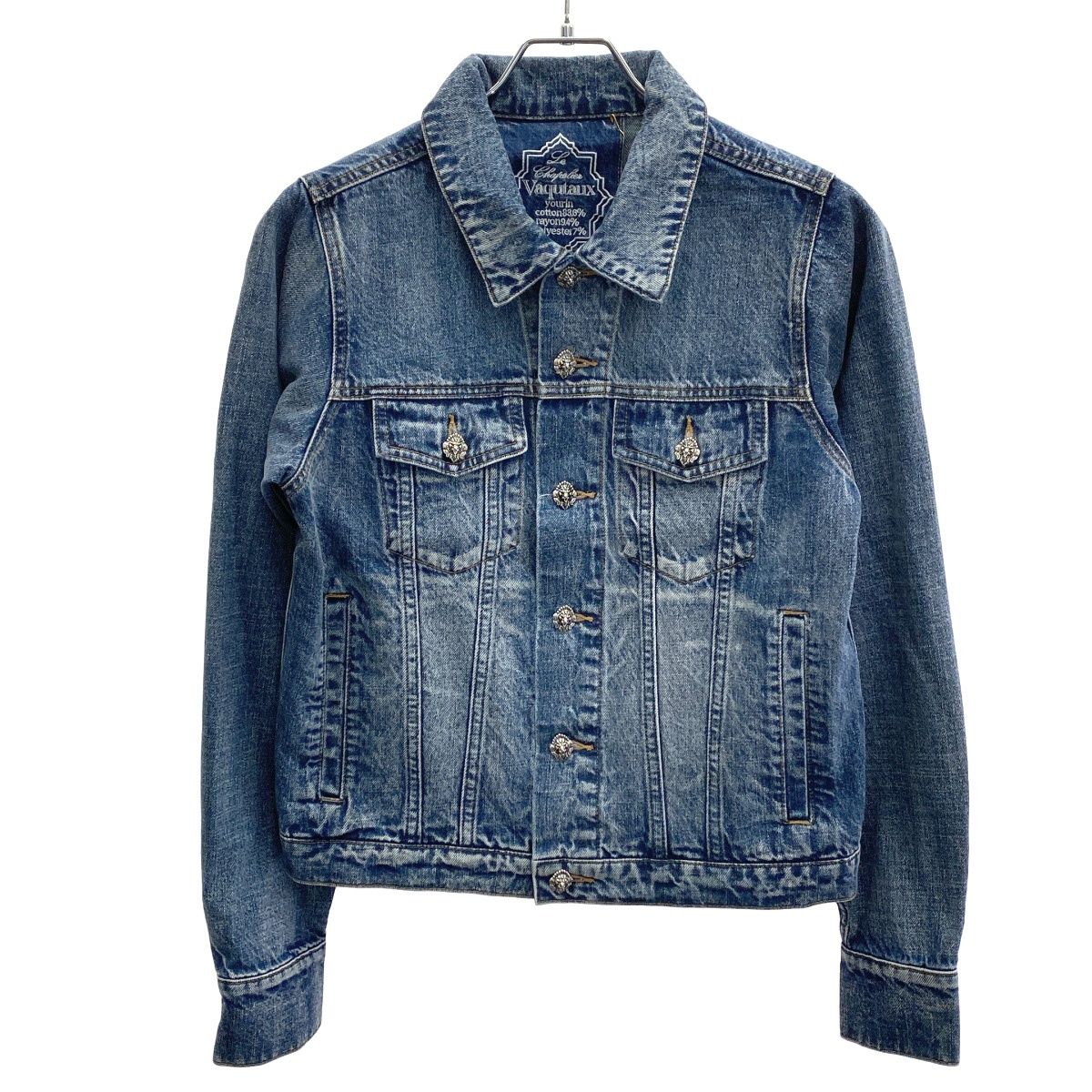 VOYAGE Vaqutaux ヴォヤージュ ヴァクトー Jboyデニムジャケット コンパクトヨーリンサイズ インディゴブルー yourinサイズ