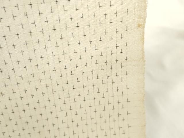  平和屋着物 夏物 上布 反物 着尺 十字絣 麻 zzz 紬 着物反物