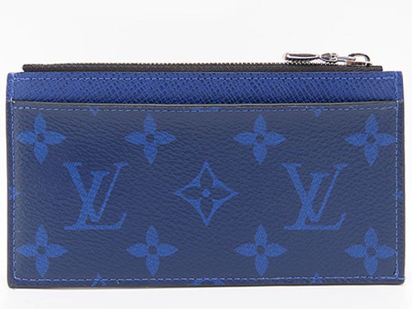 ルイヴィトン LOUIS VUITTON タイガラマ モノグラム コインカード ホルダー カードケース コインケース コインパース コンパクト財布 コバルト ブルー M 30270