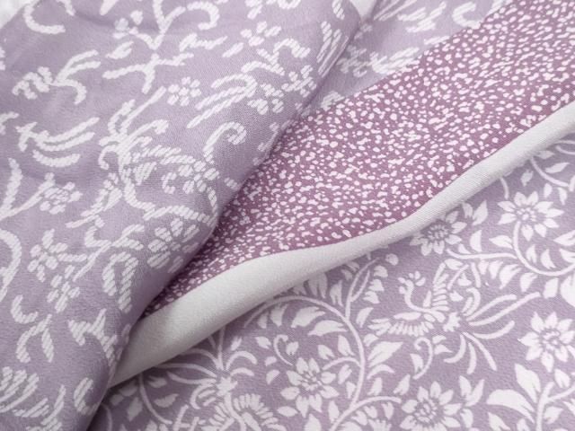 平和屋着物●長襦袢　無双仕立て　市松鳳凰花唐草文　やまと誂製　正絹　逸品　CABA6347yc 平和屋着物○長襦袢 無双仕立て 市松鳳凰花唐草文 やまと誂製 正絹