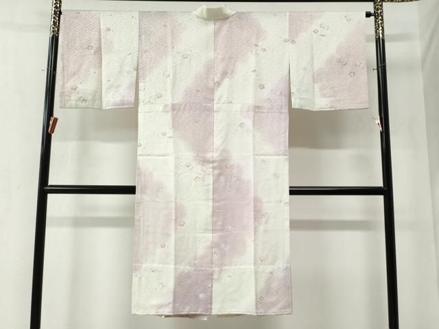 平和屋着物○長襦袢 無双仕立て 紗綾形舞桜文 暈し染め 正絹 逸品