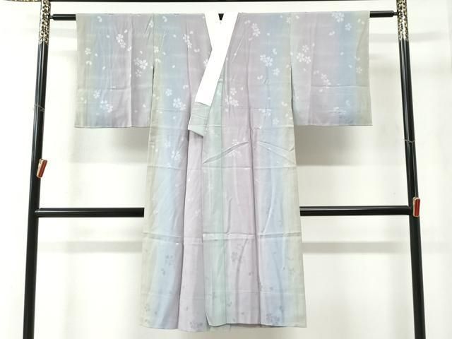 平和屋着物 長襦袢 無双仕立て 舞桜地紋 暈し染め やまと誂製 正絹 yc