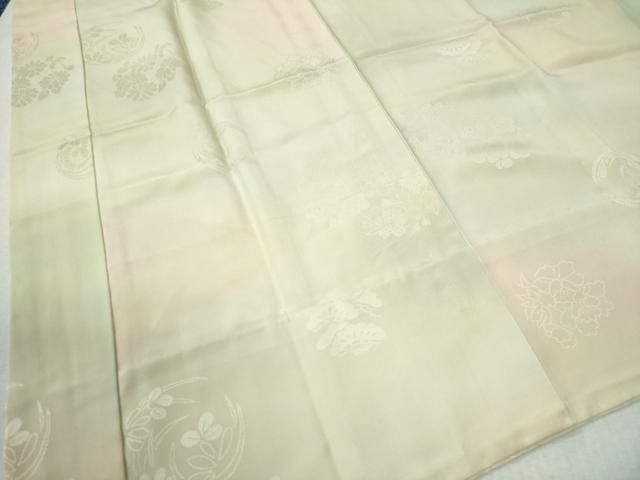  平和屋着物 長襦袢 無双仕立て 花松丸地紋 暈し染め 正絹 yc 長襦袢 長襦袢 半襦袢