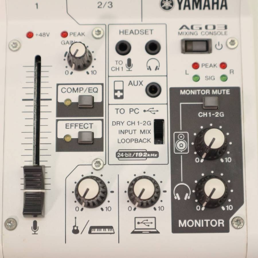 2021年製 動作品 YAMAHA ヤマハ AG03 ウェブキャスティングミキサー