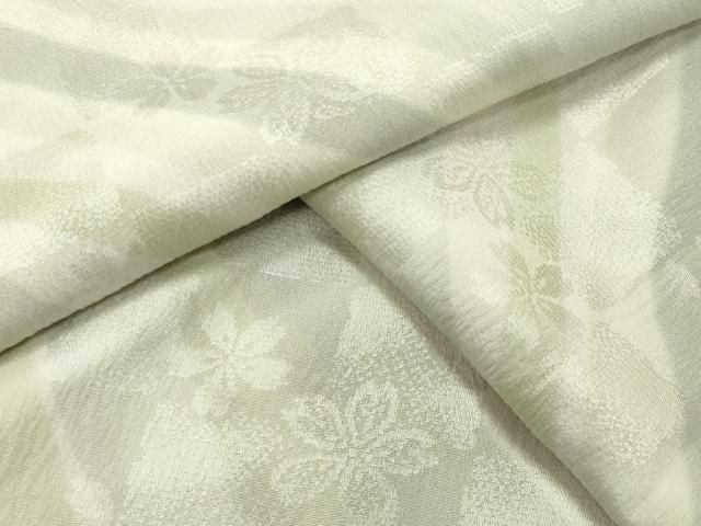 平和屋着物 長襦袢 無双仕立て 市松舞桜文 暈し染め やまと誂製 正絹 gh