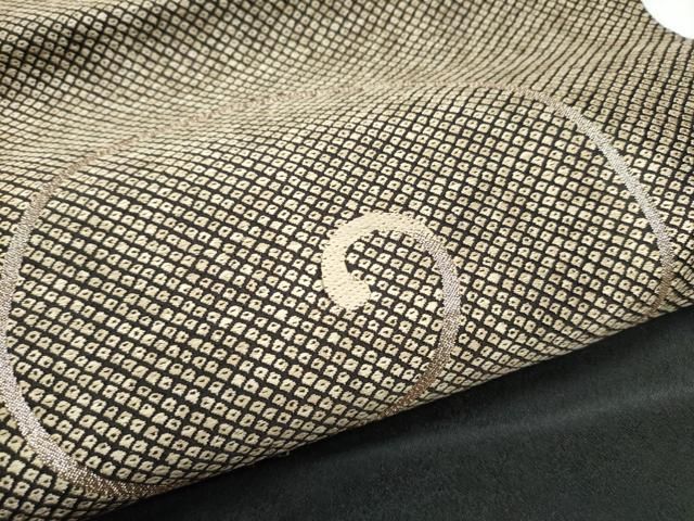  平和屋着物 つけ帯 唐織 唐草文 黒地 金糸 正絹 hy 付け帯 作り帯 帯