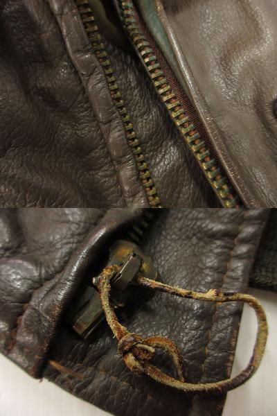 70's USA製 vintage レザージャケット SERVALジップ M 70's USA製