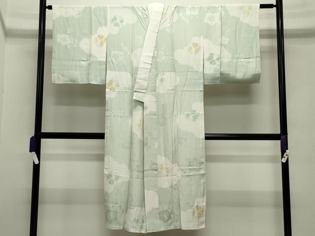 平和屋着物 長襦袢 無双仕立て 雲取り花丸文 正絹 gh