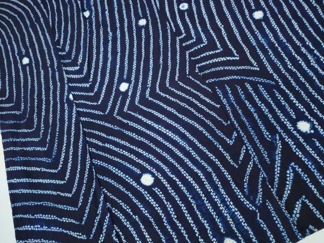  平和屋着物∴夏物 浴衣 有松鳴海絞り 吉祥丸文 綿 ng 浴衣単品 浴衣