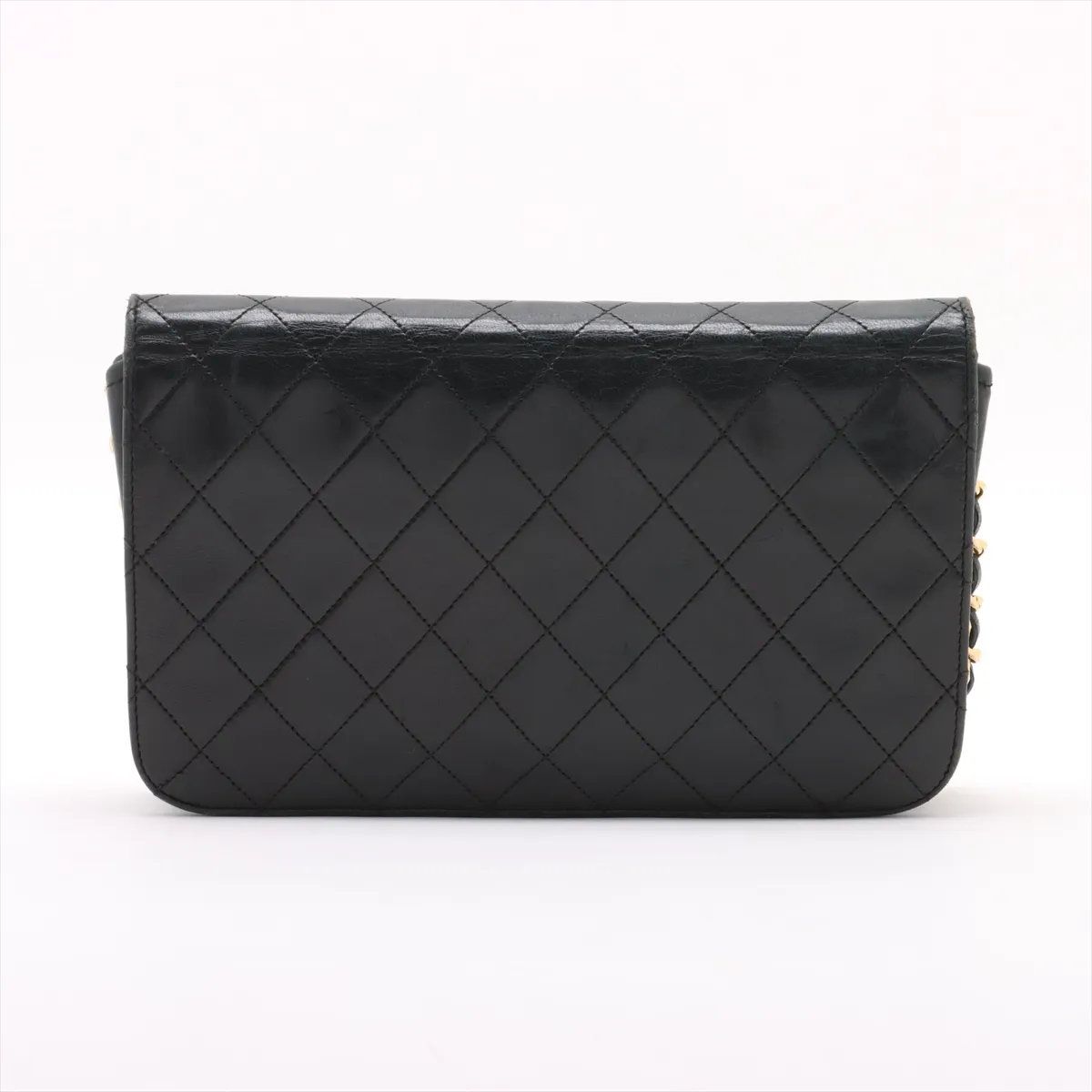 シャネル マトラッセ ラムスキン チェーン レザー ショルダーバッグ 肩掛け 本革 ブラック 黒 レディース MMM DE 50-8