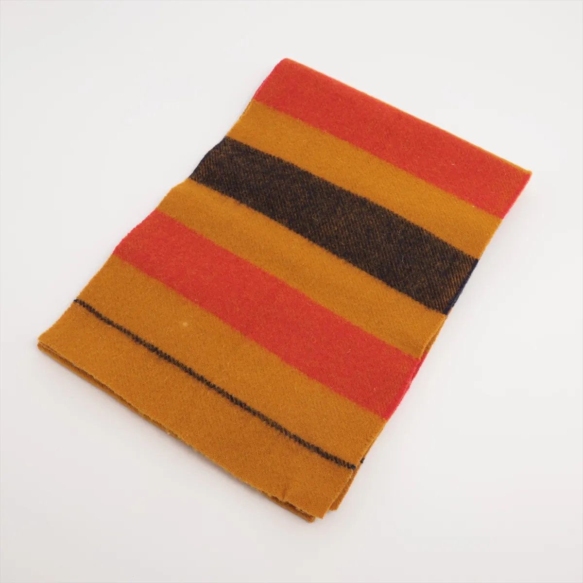 美品 エルメス ロカバール マフラー ウール オレンジ ファッション