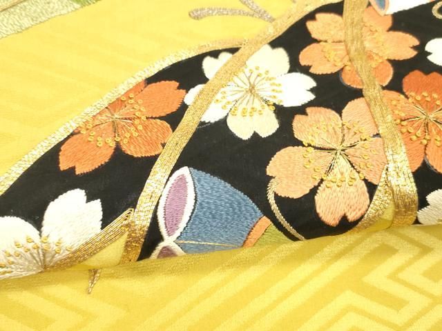 平和屋着物○アンティーク 大正ロマン 中国三大刺繍 相良刺繍 総刺繍