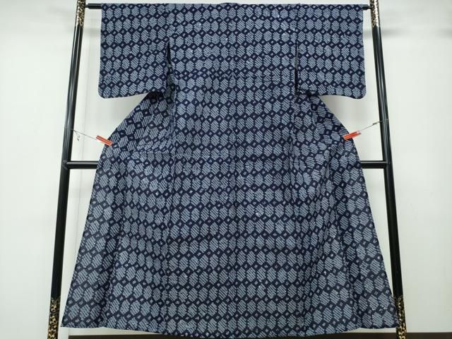 平和屋着物∴夏物 浴衣 有松鳴海絞り 天井文 綿 ng