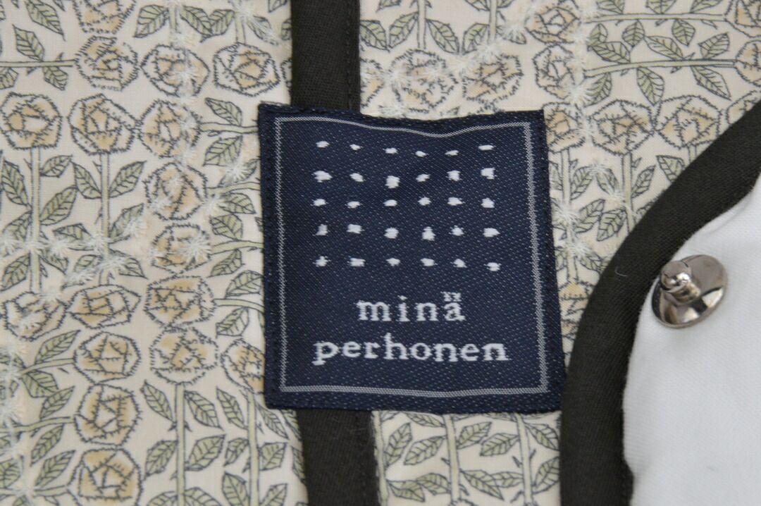 ミナペルホネン mina perhonen flower quilt コート ダウンコート 刺繍