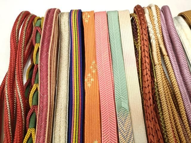 平和屋着物 和装小物 帯締め20本セット 高麗組 笹浪組 奈良組 あわじ玉 小田巻 金糸 zzz