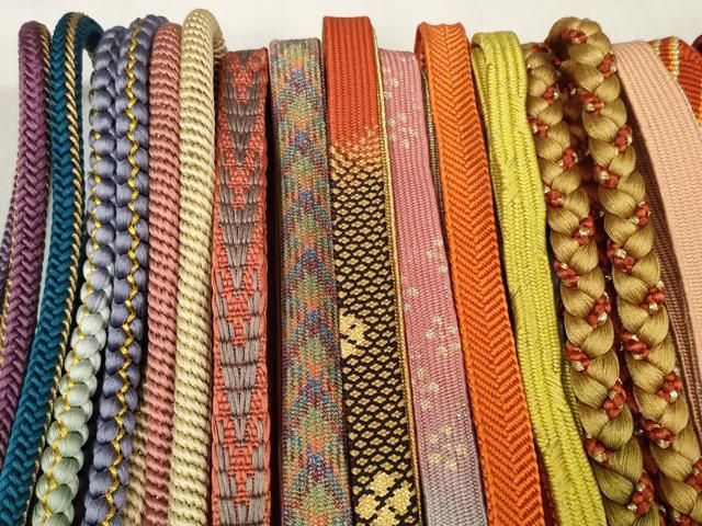 平和屋着物 和装小物 帯締め20本セット 高麗組 笹浪組 変わり貝ノ口 金糸 zzz
