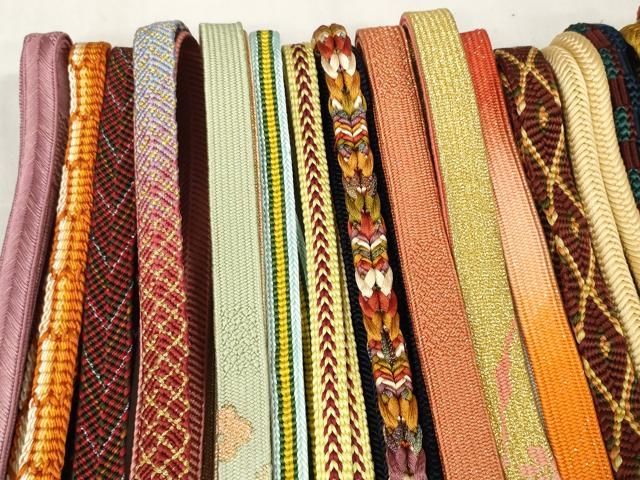 平和屋着物 和装小物 帯締め20本セット 高麗組 笹浪組 冠組 唐組 角八つ組 奈良組 金糸 zzz