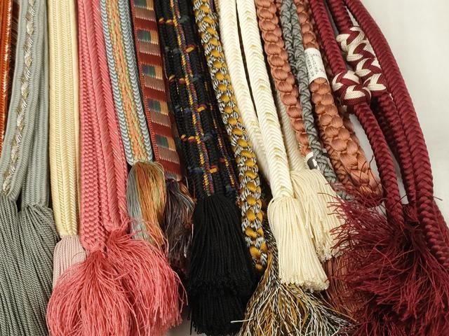  平和屋着物 和装小物 帯締め20本セット 手組紐 高麗組 笹浪組 奈良組 冠組 あわじ玉 金糸 zzz 帯締め 帯留め 帯飾り