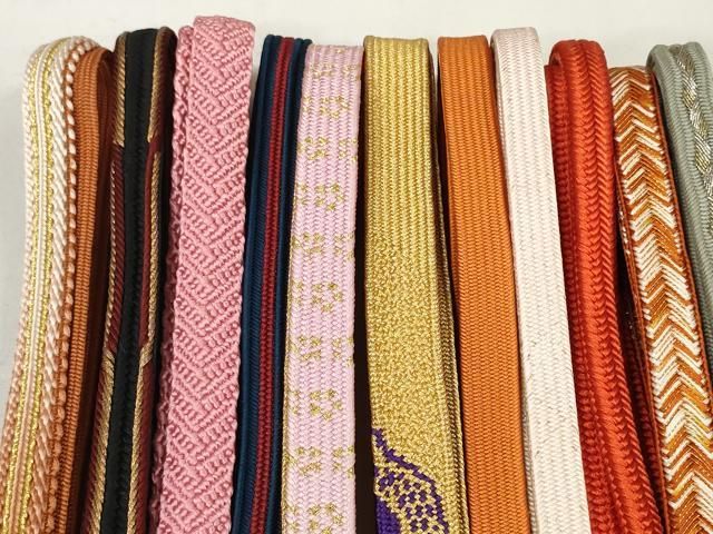 平和屋着物 和装小物 帯締め20本セット 手組紐 高麗組 笹浪組 奈良組 冠組 あわじ玉 金糸 zzz