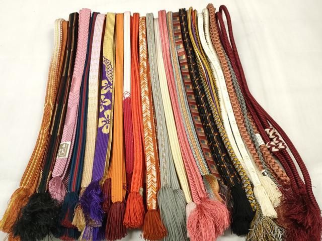 平和屋着物 和装小物 帯締め20本セット 手組紐 高麗組 笹浪組 奈良組 冠組 あわじ玉 金糸 zzz