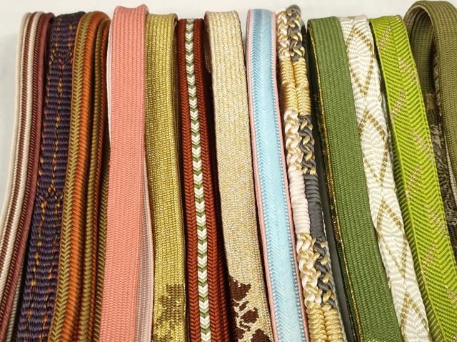 平和屋着物 和装小物 帯締め20本セット 手組紐 高麗組 唐組 笹浪組 冠組 金糸 zzz