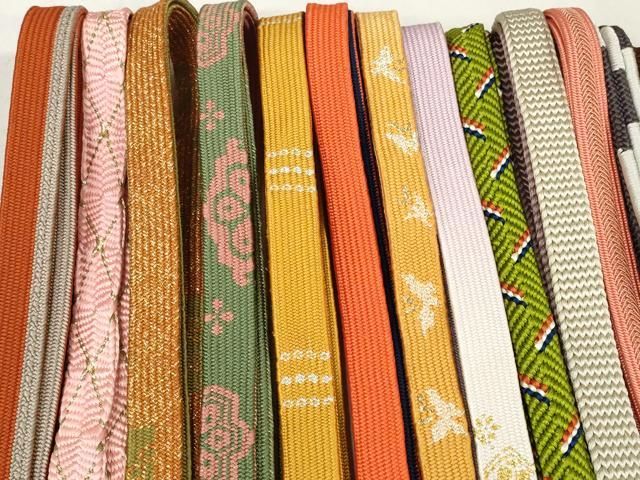 平和屋着物 和装小物 帯締め20本セット 高麗組 唐組 笹浪組 冠組 奈良組 あわじ玉 金糸 zzz