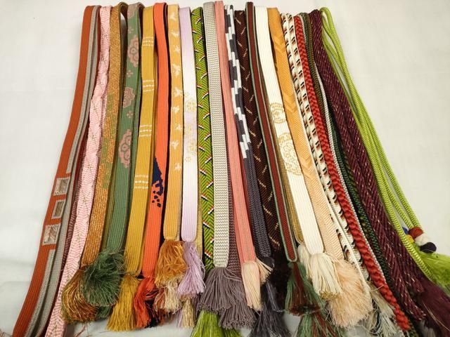 平和屋着物 和装小物 帯締め20本セット 高麗組 唐組 笹浪組 冠組 奈良組 あわじ玉 金糸 zzz