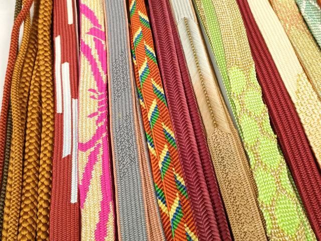  平和屋着物 和装小物 帯締め20本セット 高麗組 笹浪組 冠組 パール付き 金糸 zzz 帯締め 帯留め 帯飾り