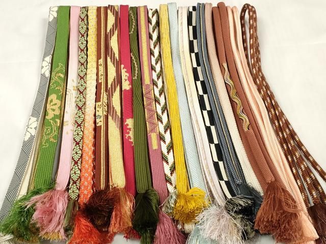 平和屋着物 和装小物 帯締め20本セット 高麗組 笹浪組 唐組 奈良組 金銀糸 zzz