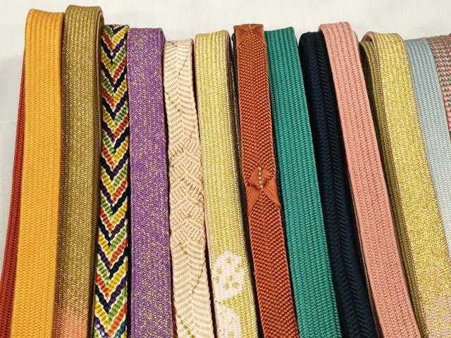 平和屋着物 和装小物 帯締め20本セット 高麗組 笹浪組 冠組 金糸 zzz