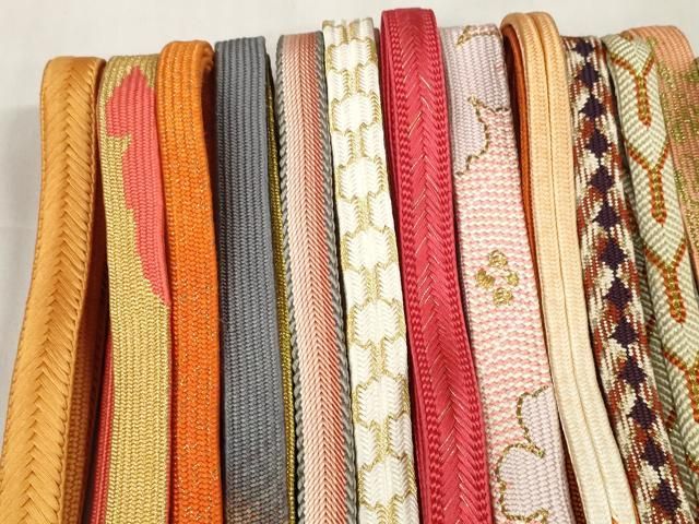 平和屋着物 和装小物 帯締め20本セット 手組 高麗組 亀甲組 冠組 奈良組 金糸 zzz