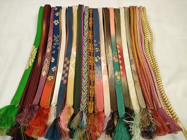 平和屋着物 和装小物 帯締め20本セット 高麗組 笹浪組 奈良組 金糸 zzz
