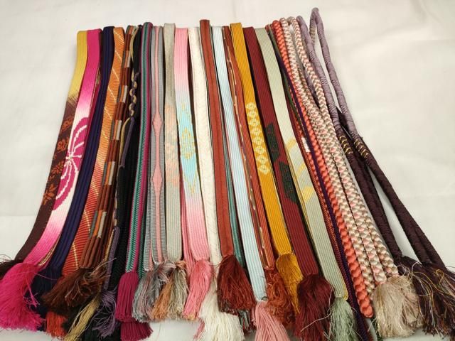 平和屋着物 和装小物 帯締め20本セット 高麗組 冠組 鴨川組 金糸 zzz