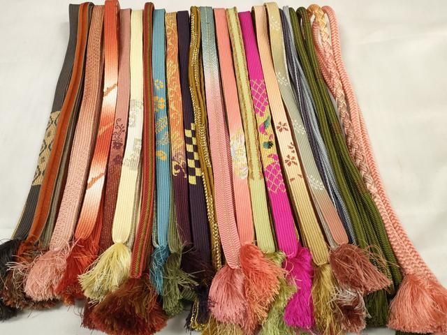 平和屋着物 和装小物 帯締め20本セット 高麗組 冠組 金糸 zzz