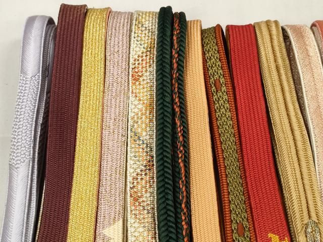 平和屋着物 和装小物 帯締め20本セット 高麗組 亀甲組 金糸 zzz
