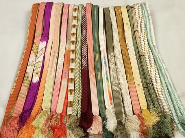 平和屋着物 和装小物 帯締め20本セット 高麗組 観世組 唐組 金糸 zzz