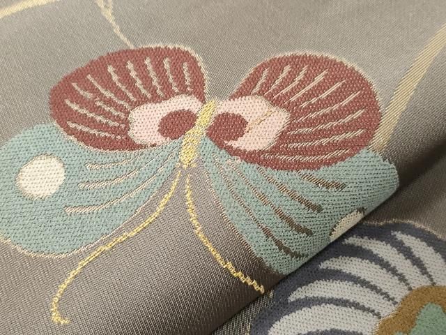 平和屋着物○世界的人形師 辻村寿三郎 ジュサブロー 六通柄袋帯 唐織