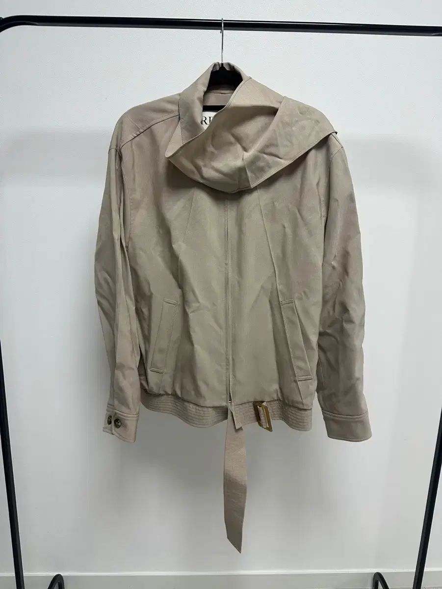 RECTO スカーフ デザインテープ アウター ベージュ