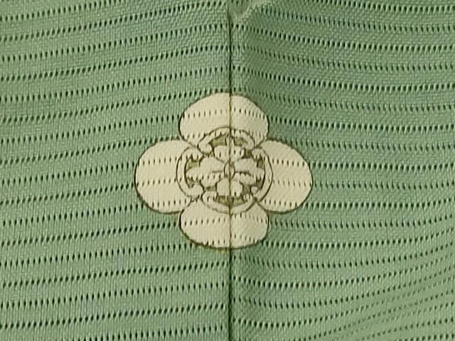  平和屋着物 夏物 色無地 絽 山葵色 正絹 jd 色無地 着物