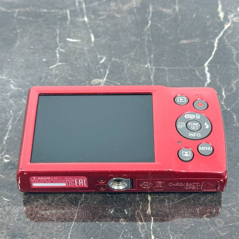 美品】Canon IXY 200 レッド 2000万画素 光学8倍ズーム 薄型軽量
