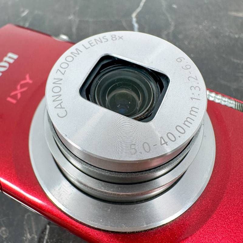 美品】Canon IXY 200 レッド 2000万画素 光学8倍ズーム 薄型軽量