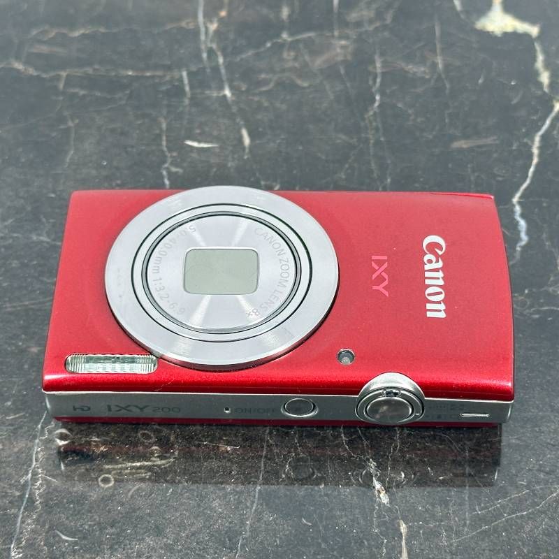 美品】Canon IXY 200 レッド 2000万画素 光学8倍ズーム 薄型軽量