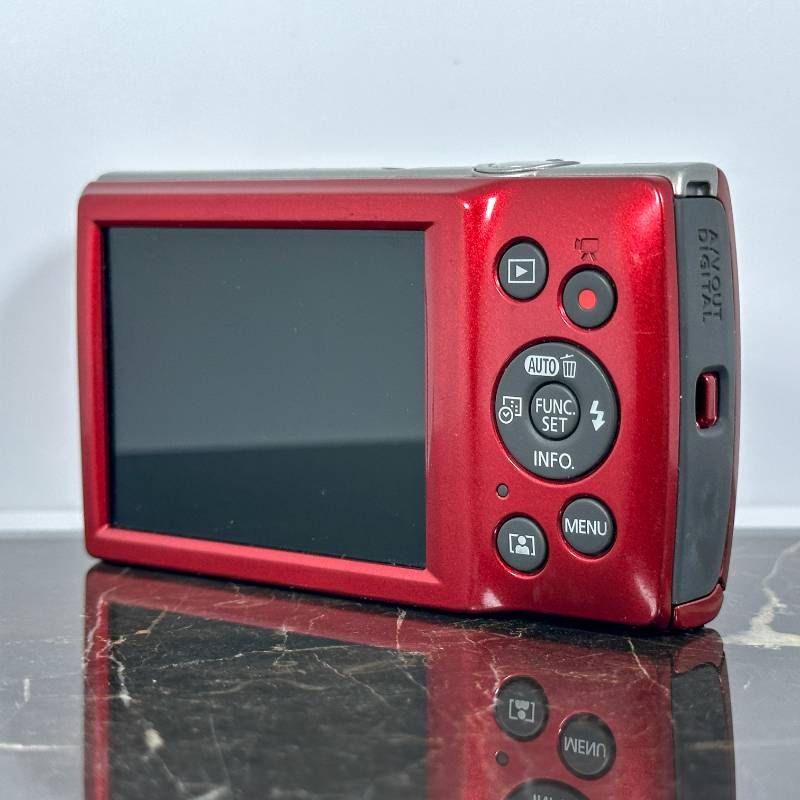 美品】Canon IXY 200 レッド 2000万画素 光学8倍ズーム 薄型軽量