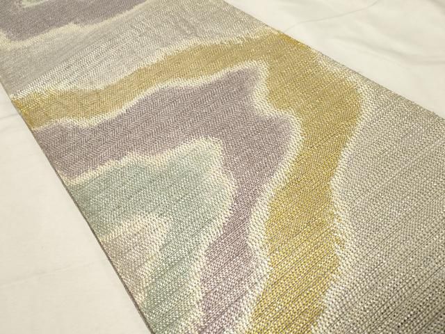 平和屋着物○ひなや工房 くむ・あむ・おる 伊豆蔵明彦 組織 全通柄袋帯