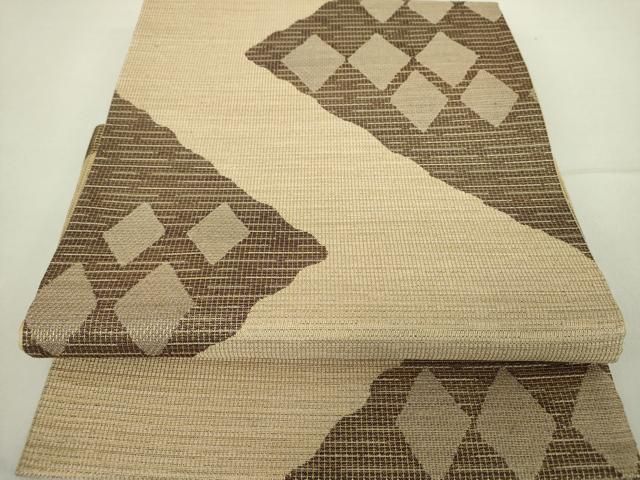 平和屋着物 つけ帯 菱文 金糸 正絹 ps