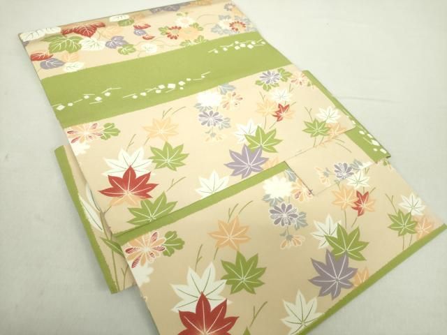  平和屋着物 つけ帯 楓花文 正絹 ps 付け帯 作り帯 帯