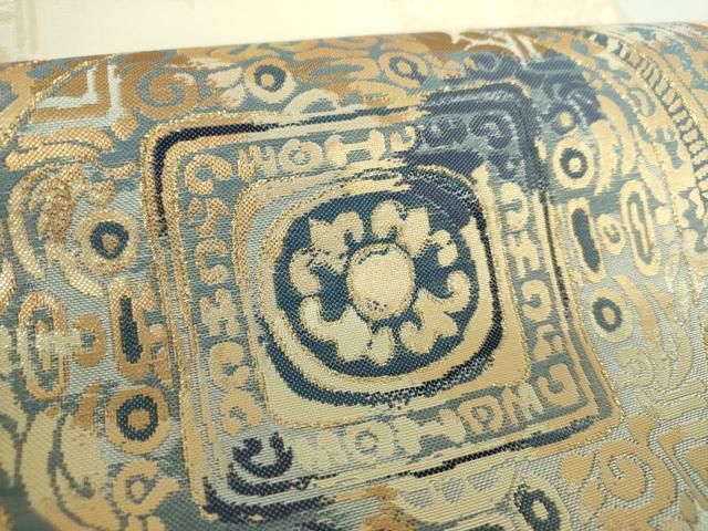  平和屋着物 つけ帯 花丸文 金糸 正絹 ps 付け帯 作り帯 帯