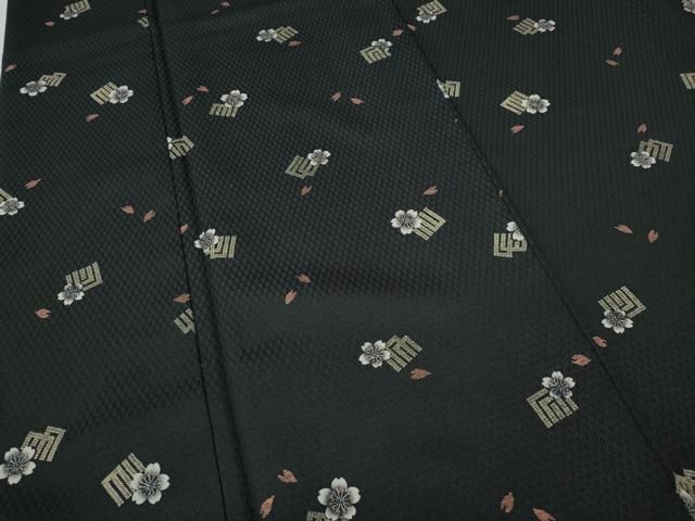 平和屋着物○小紋 源氏香花文 黒地 洗える着物 CABB6063ut - メルカリ