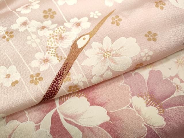  平和屋着物 豪華振袖 孔雀花文 暈し染め 金彩 正絹 ut 振袖 着物